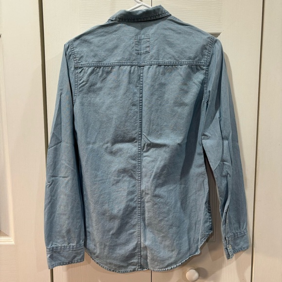HOLLISTER Women’s Denim Button Down Long Sleeve Shirt Top - blue, size XS - Picture 4 of 4
